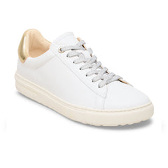 Bend Low White/Metallic Gold Smooth Leather