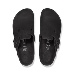 Boston Exquisite Black Nubuck Leather