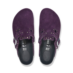 Boston Exquisite Rivets Acai Suede Leather