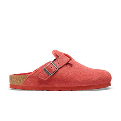 Boston Shearling Sienna Red Suede Leather/Shearling