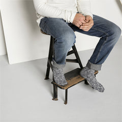 Cotton Slub Socks M Blue White