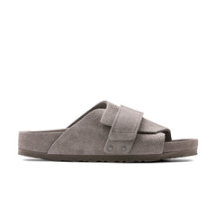 Kyoto Exquisite Grey Taupe Suede Leather
