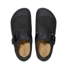 London Nova Black Textile/Nubuck Leather