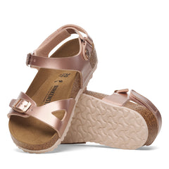 Rio Kids Adjustable Strap Electric Metallic Copper Birko-Flor
