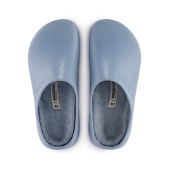 Super Birki Dusty Blue Polyurethane/Shearling