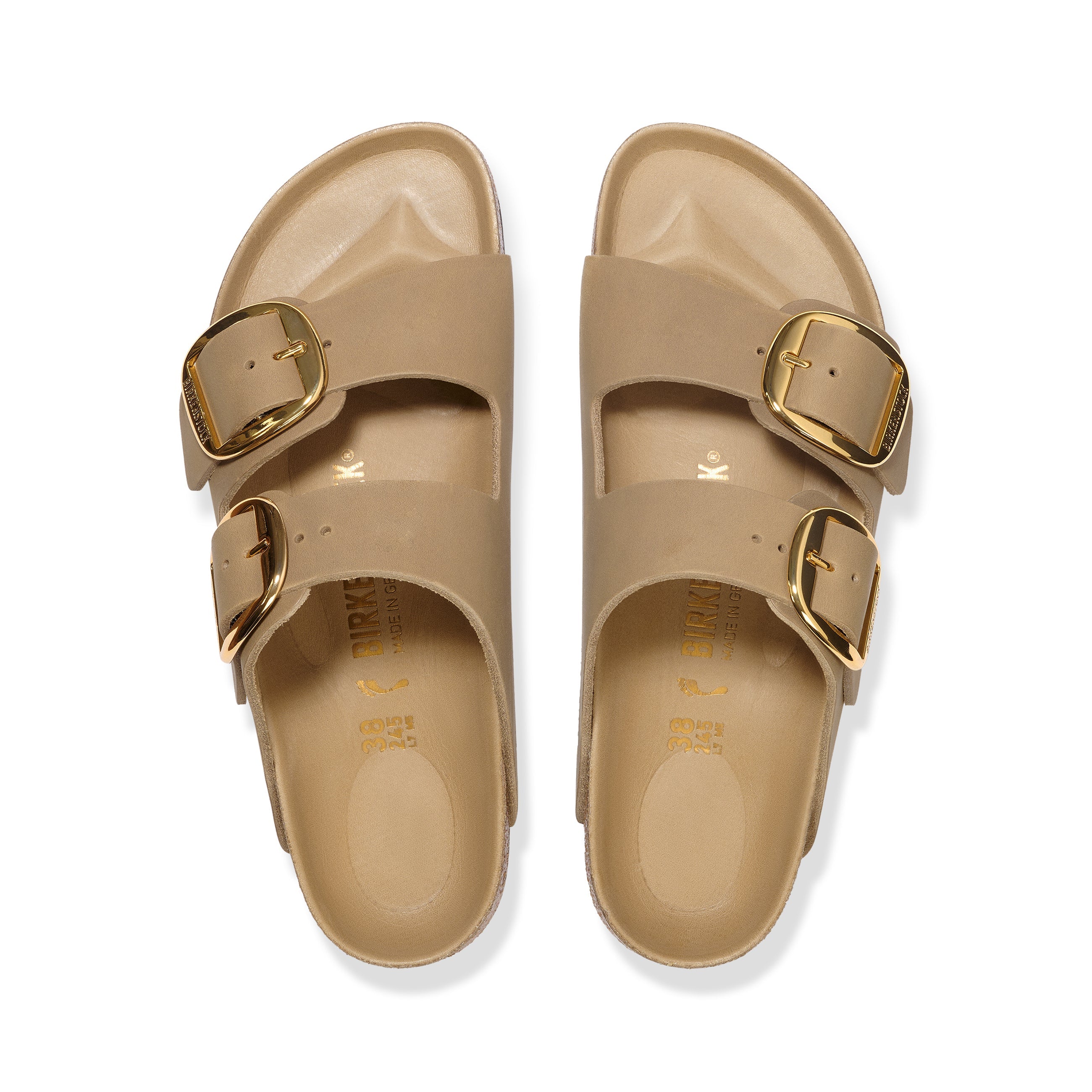 Arizona Big Buckle Tabacco Brown Oiled Leather