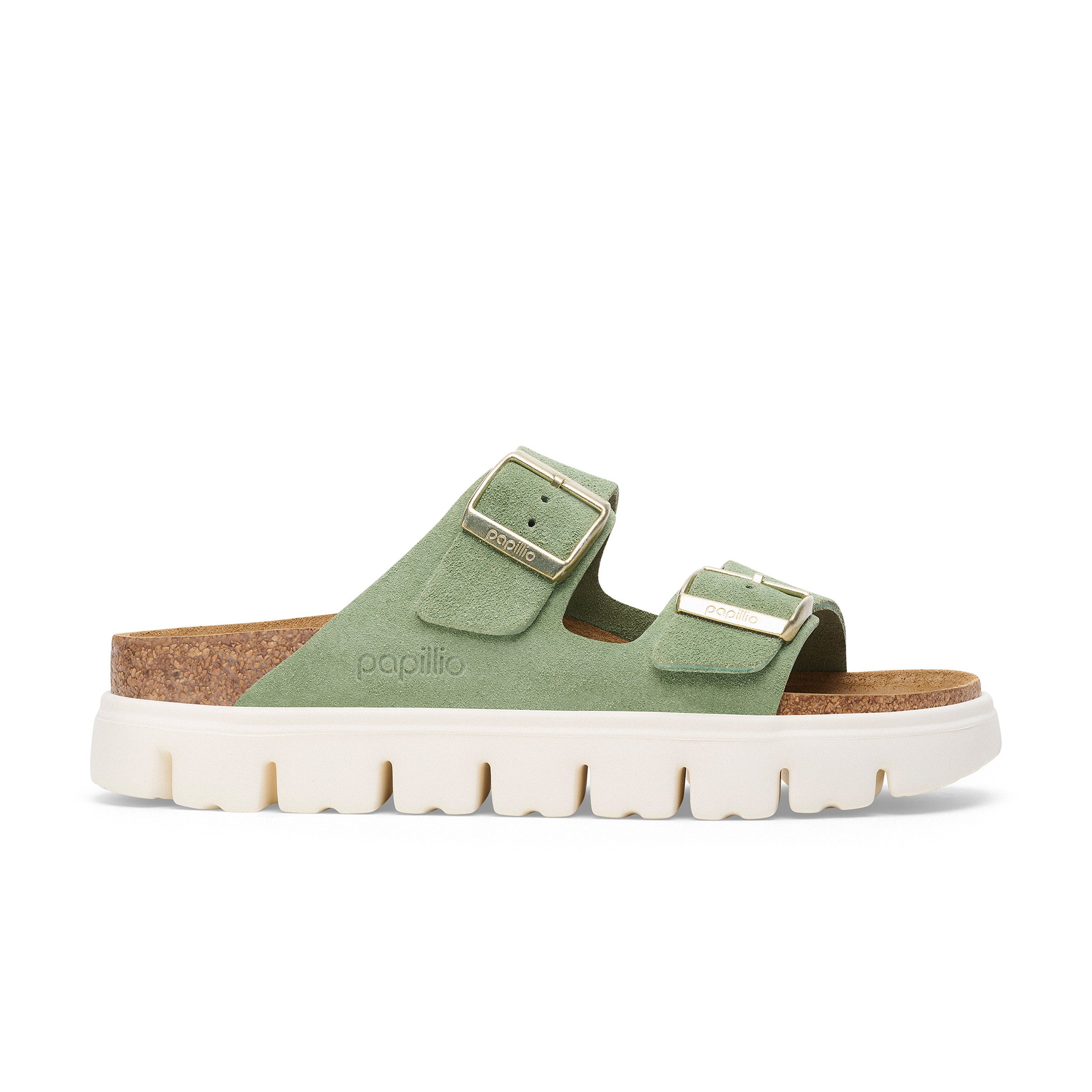 Arizona Chunky Green Tea Suede Leather