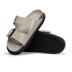Arizona Droplet Buckle High Shine Oyster Natural Leather Patent