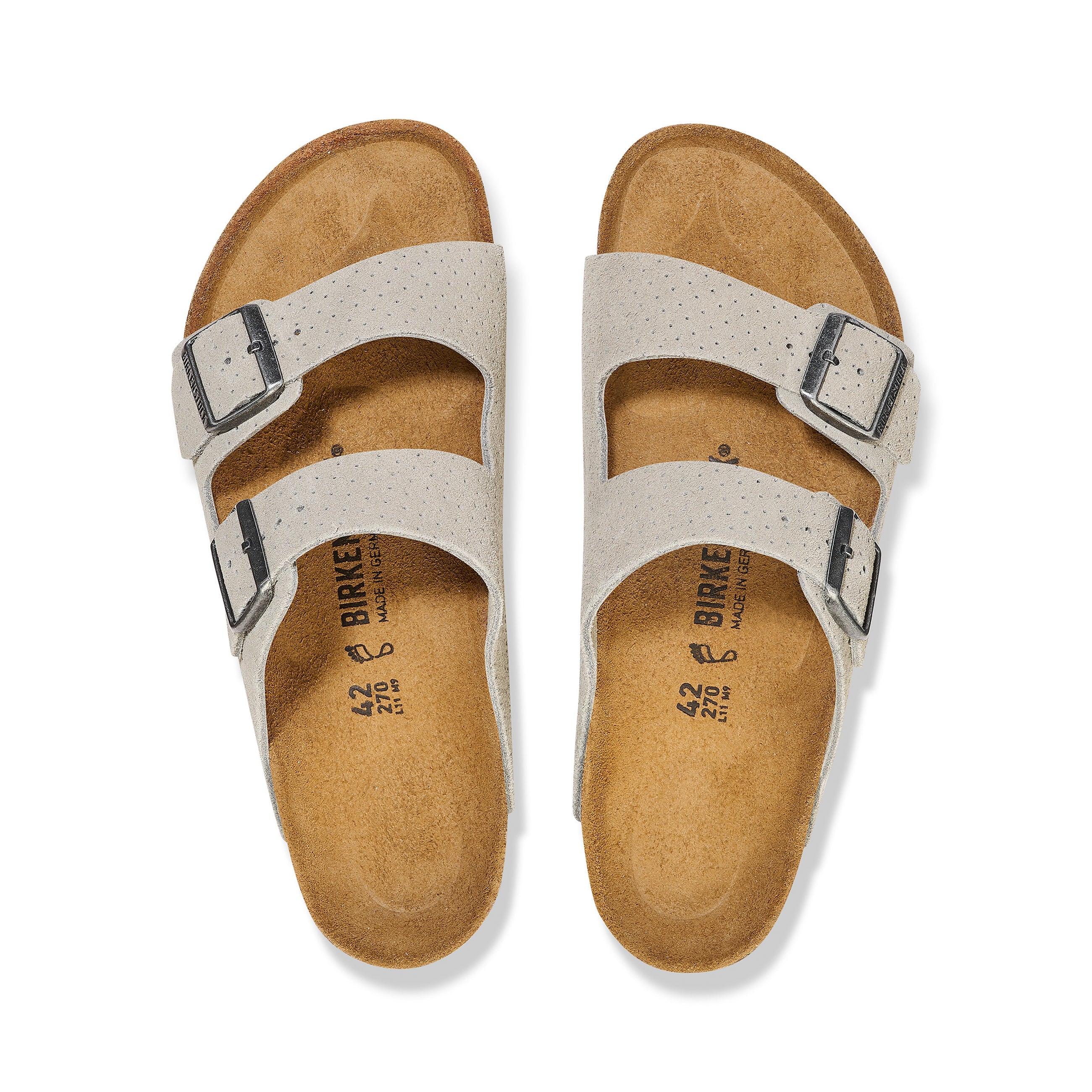 Arizona Stone Coin Embossed Suede Leather