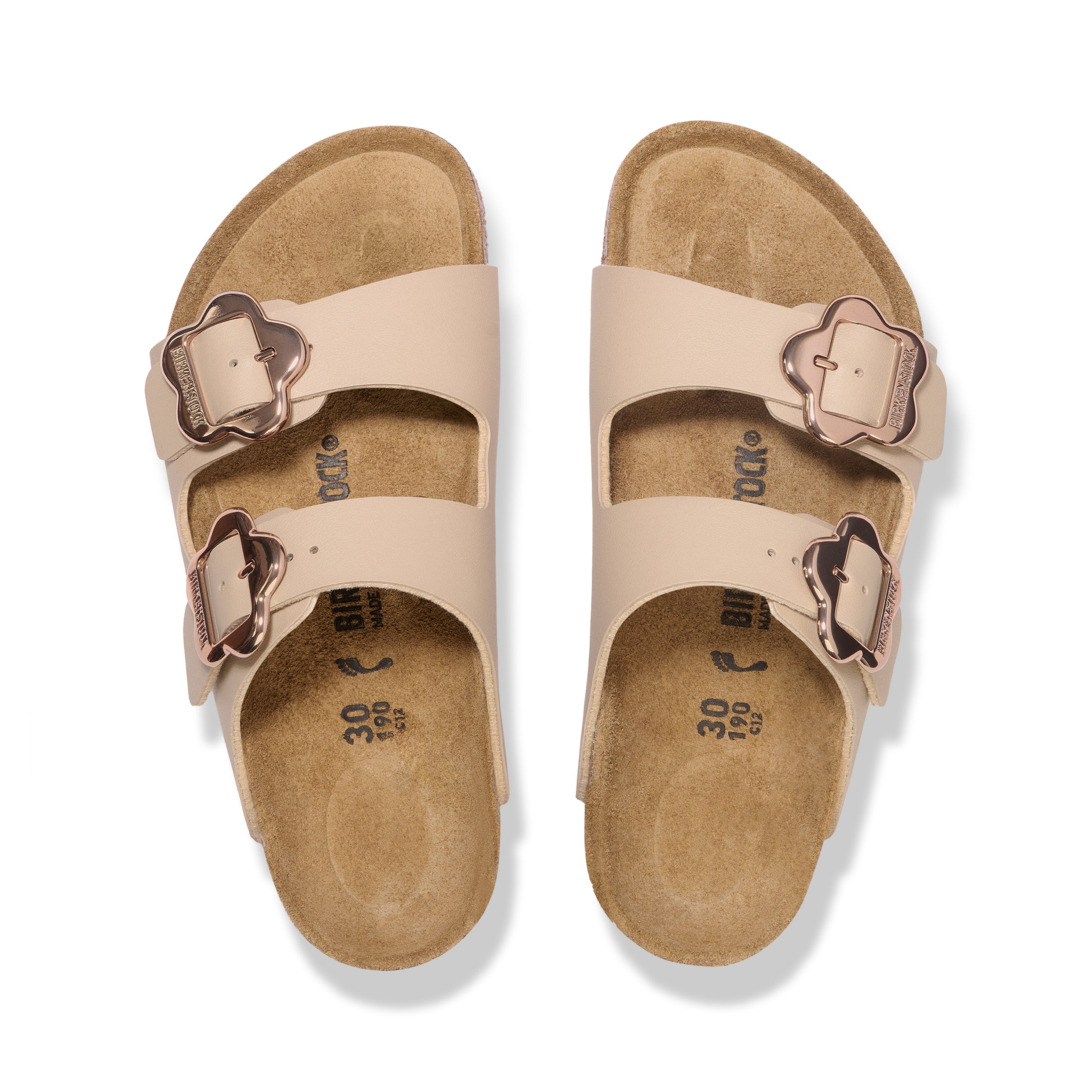 Arizona Kids Flower Buckle Sandcastle Birko-Flor