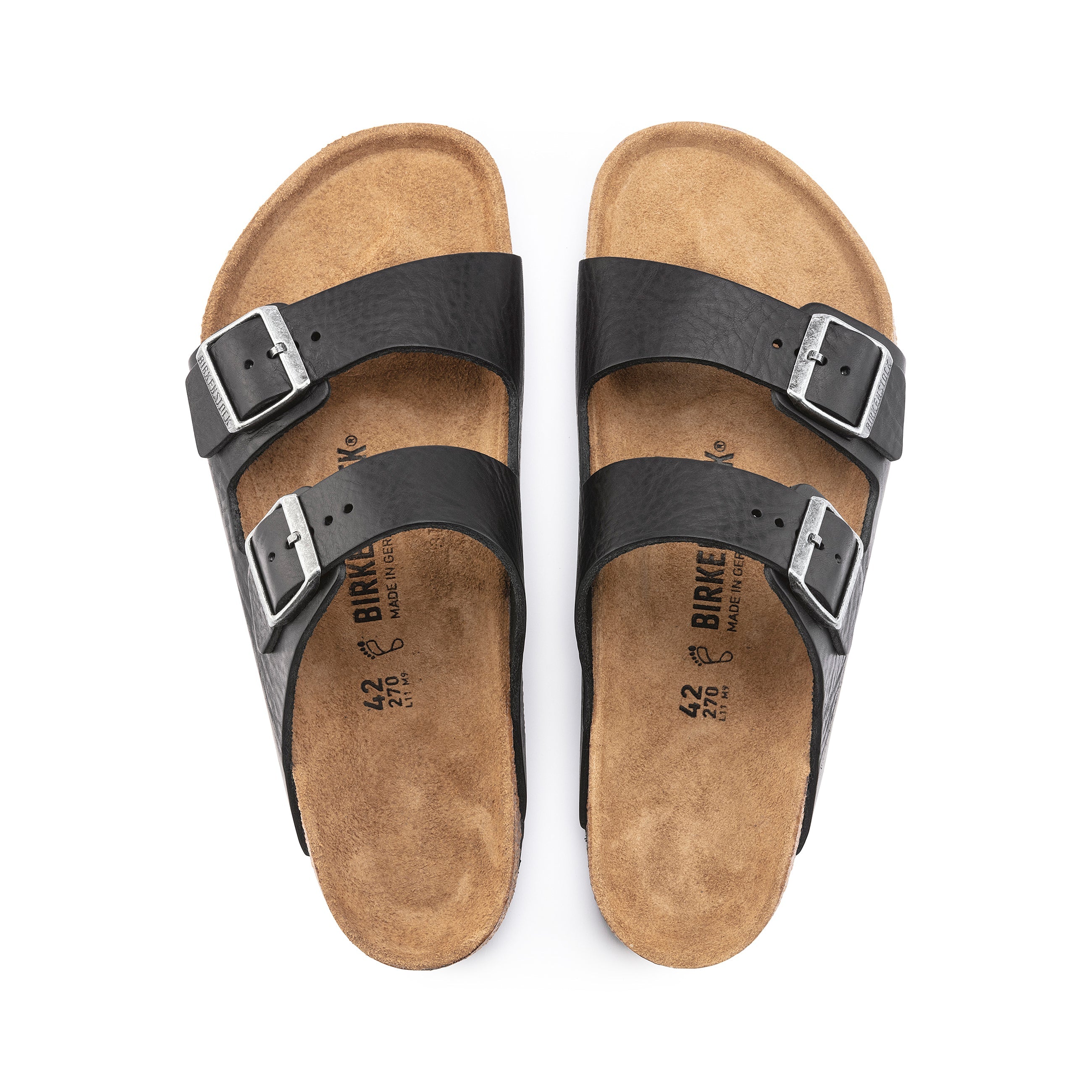 Arizona Vintage Wood Black Natural Leather