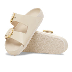 Arizona Pearl Big Buckle High Shine Ecru Natural Leather Patent