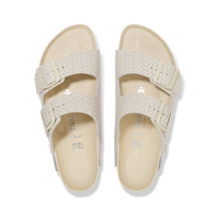 Arizona Semi-Exquisite Woven Emboss Ecru Smooth Leather