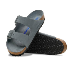 Arizona SFB Basalt Grey Tonal Footbed Suede Leather