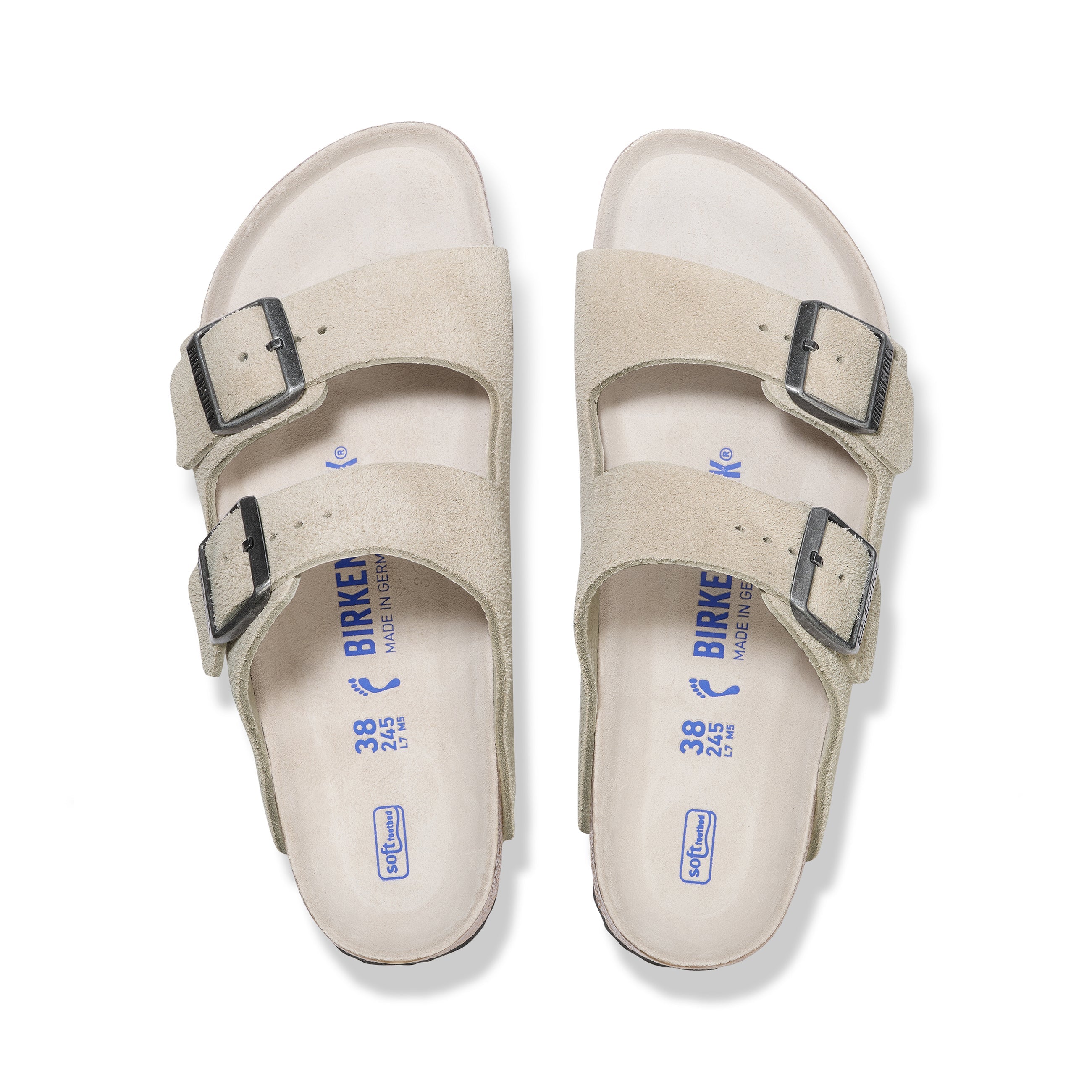 Arizona SFB Oyster Tonal Footbed Suede Leather