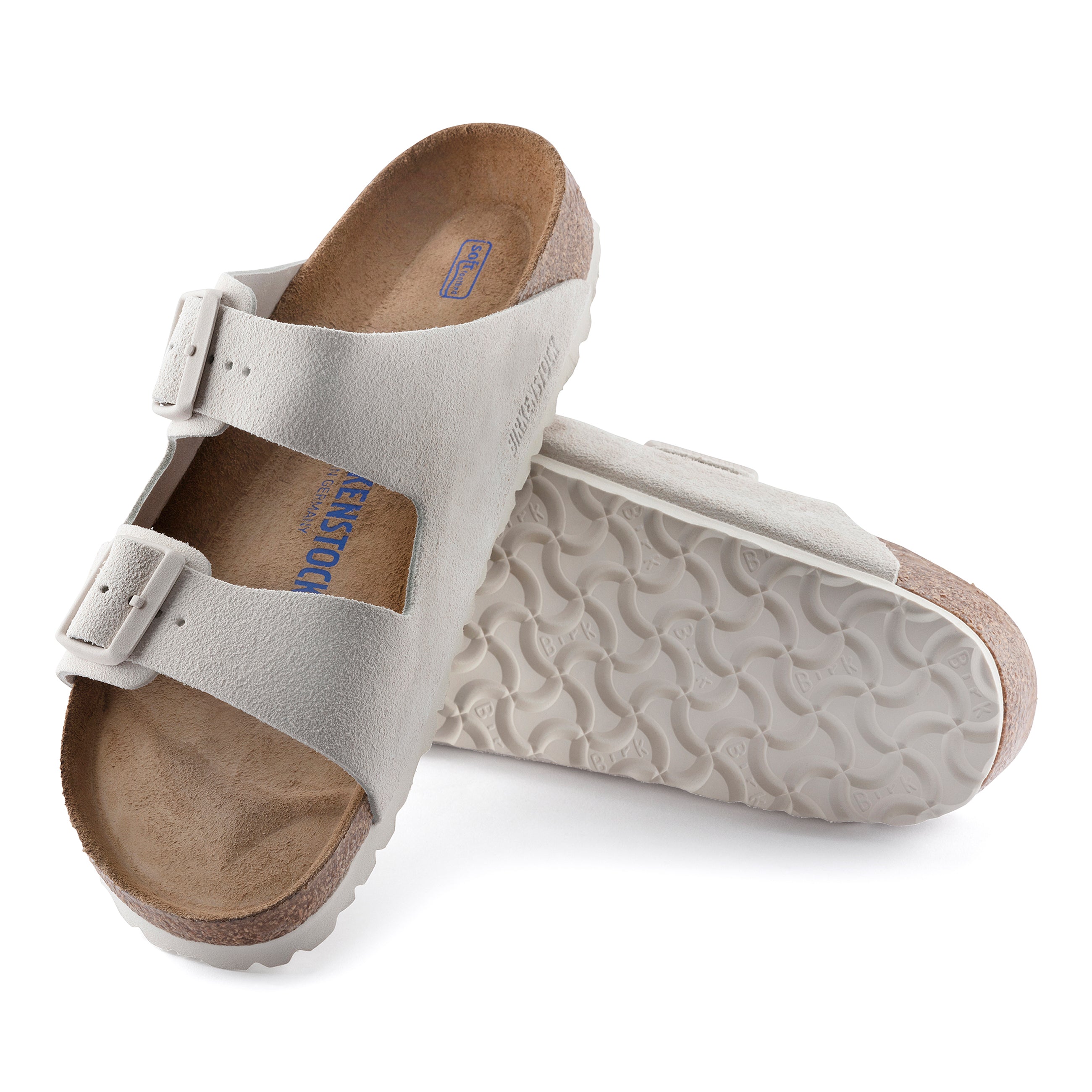 Arizona SFB Antique White Suede Leather