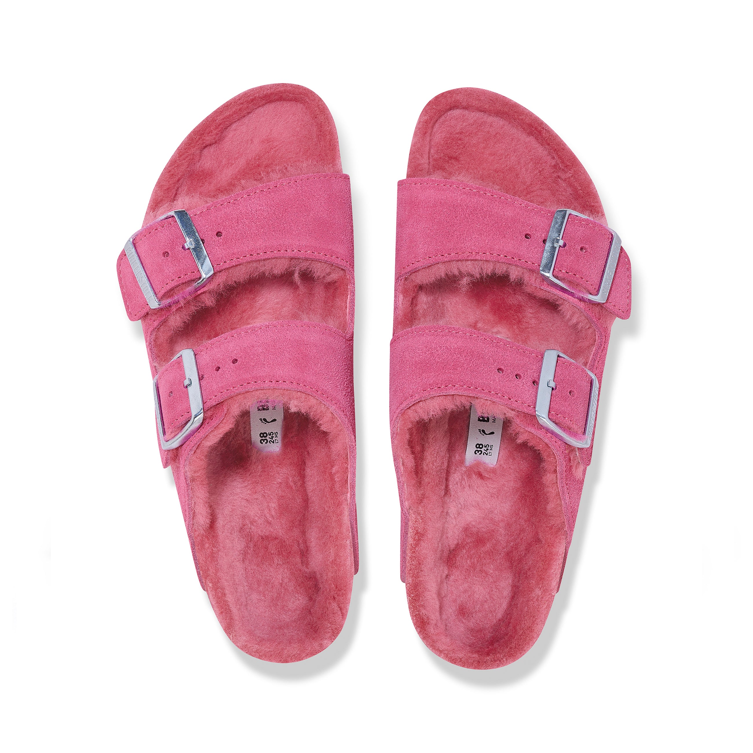 Arizona Shearling Fuchsia Tulip Suede Leather/Shearling