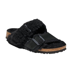 Arizona Split Teddy Black Suede Leather/Shearling