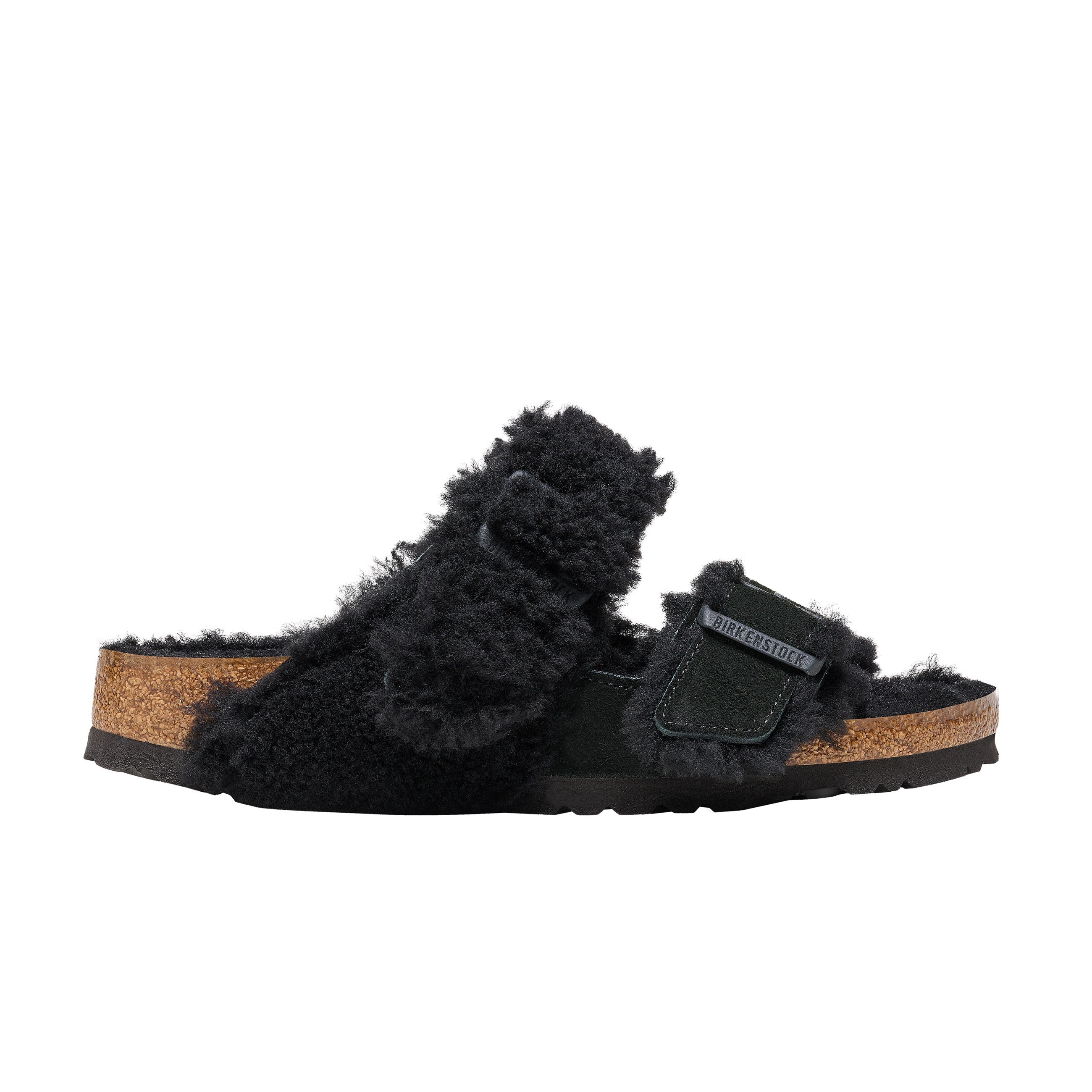 Arizona Split Teddy Black Suede Leather/Shearling
