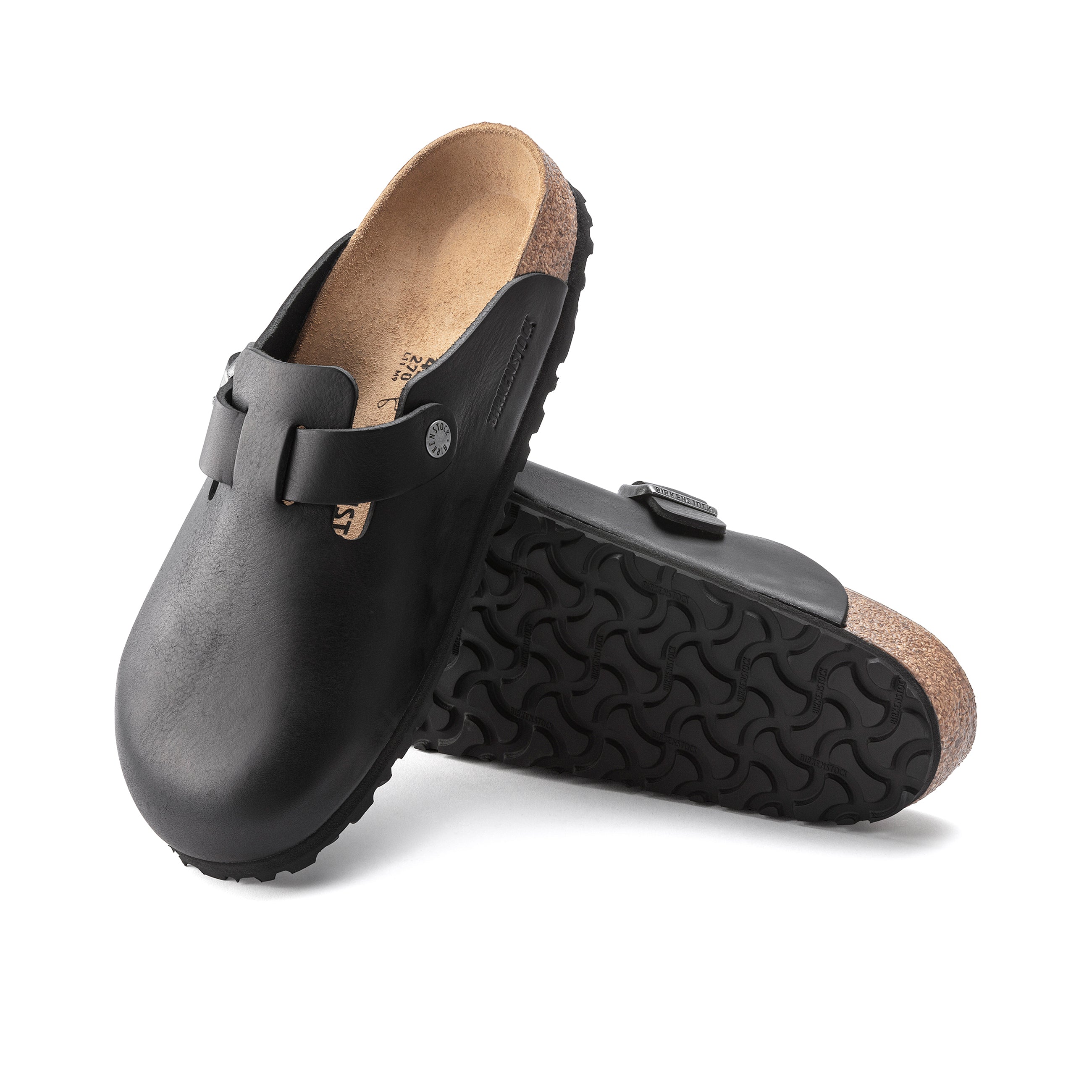 Boston Vintage Wood Black Natural Leather