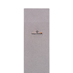 Cotton Ribbed Socks Stone Coin