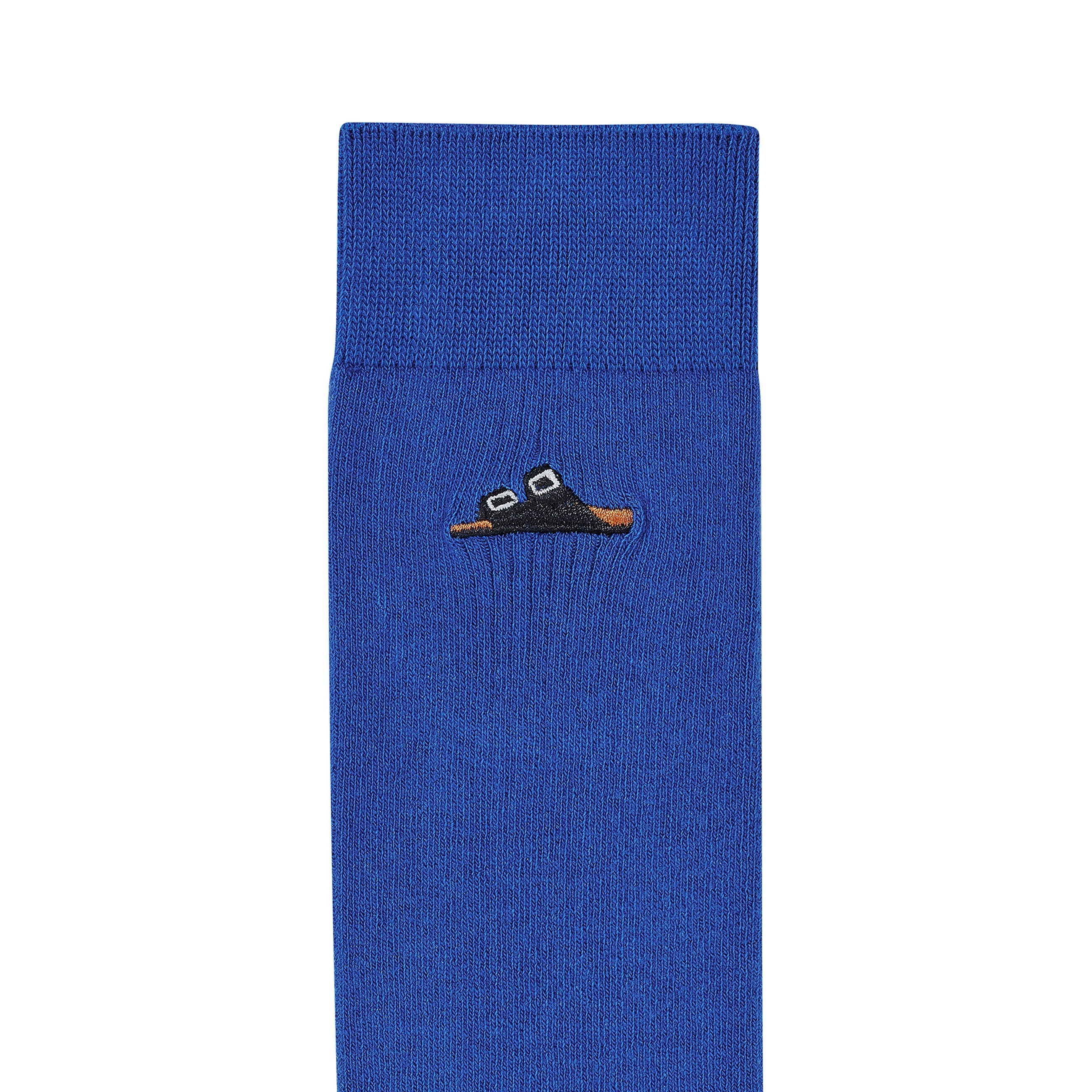 Cotton Ribbed Socks Ultra Blue