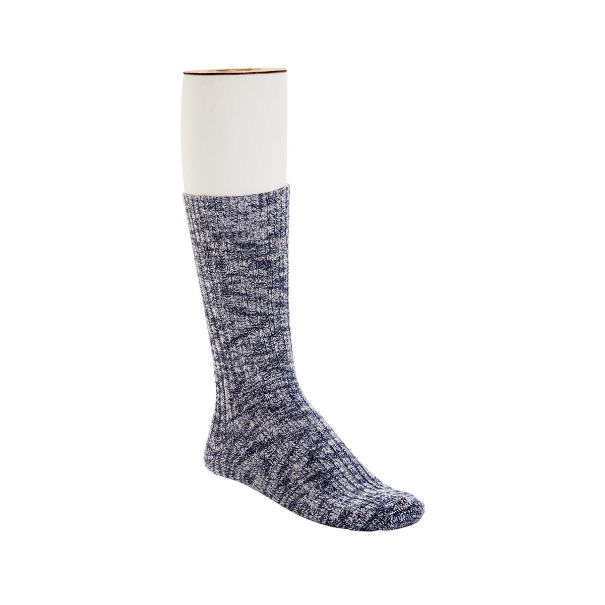 Cotton Slub Socks M Blue White