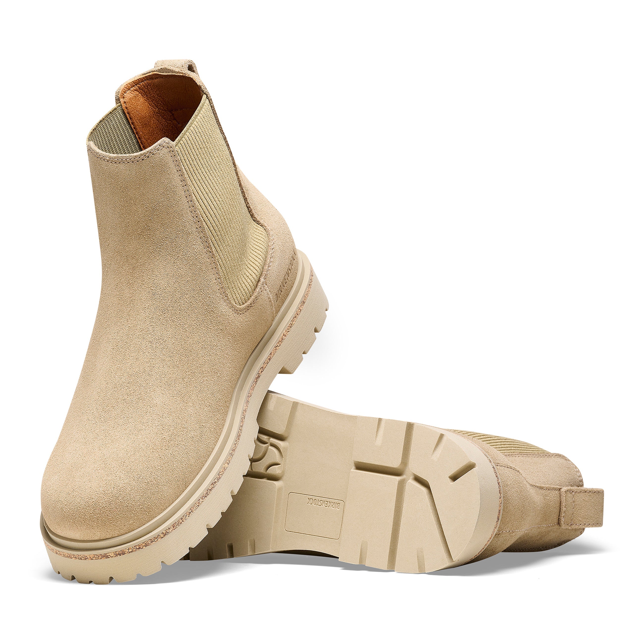 Highwood W Taupe Suede Leather