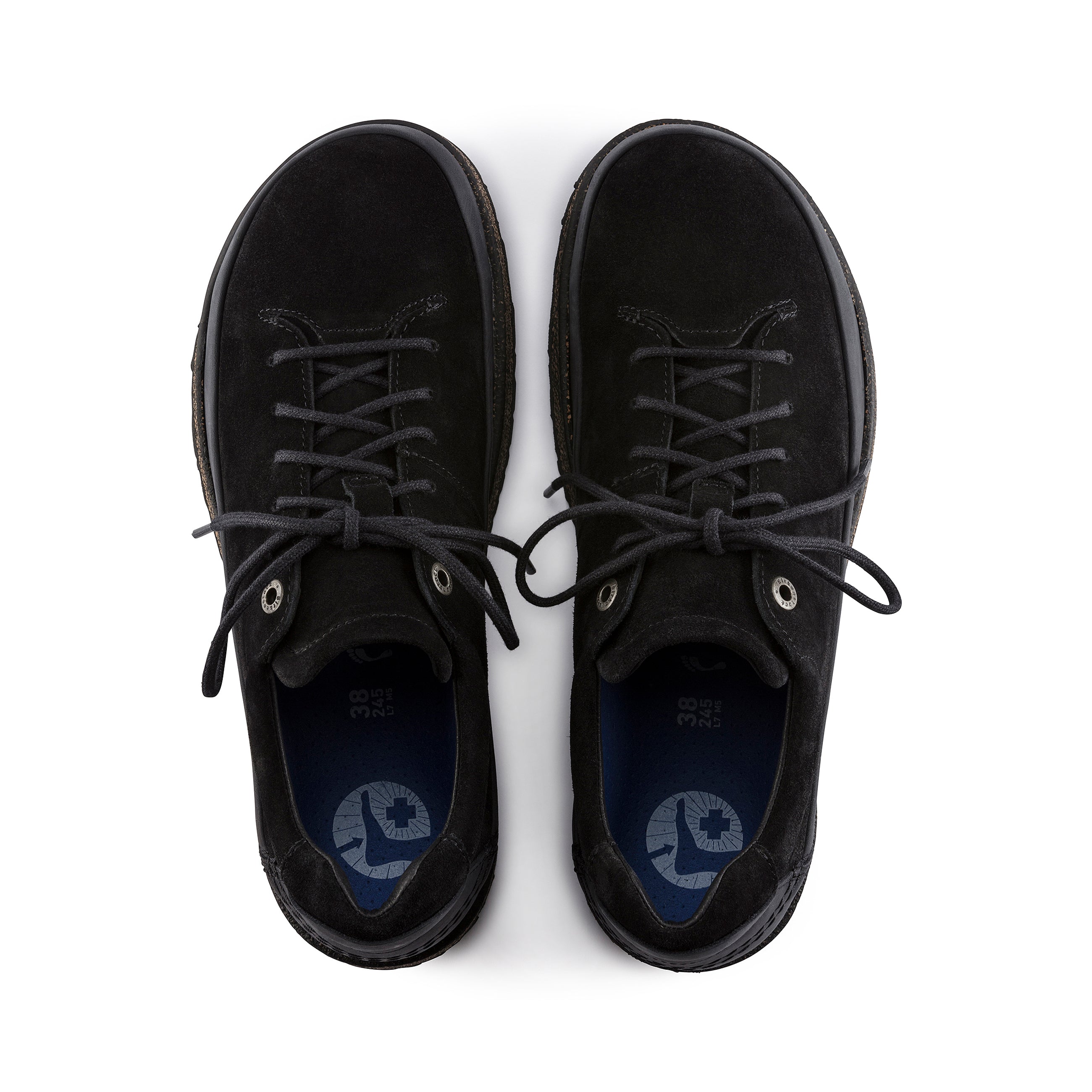 Honnef Low Black Suede Leather