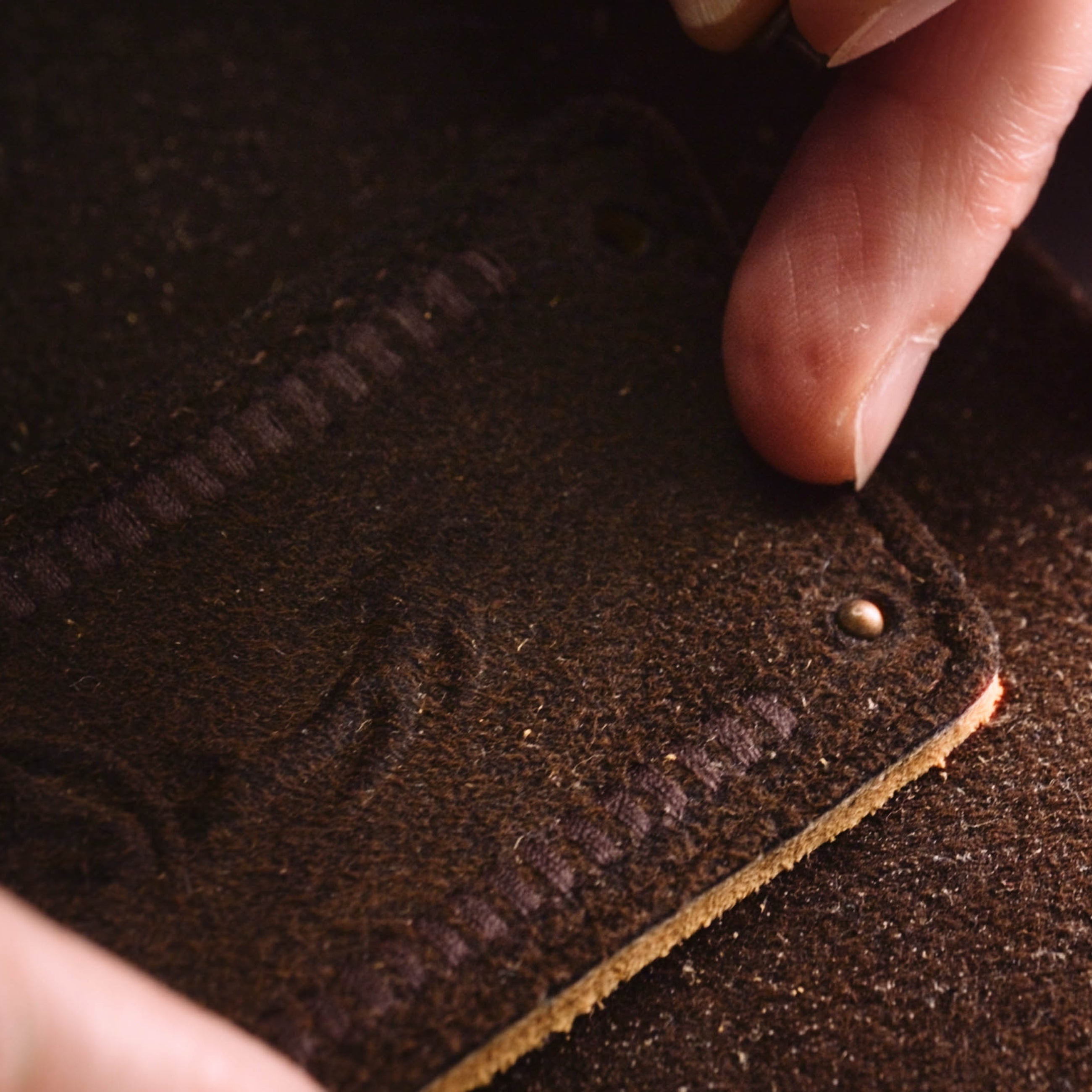 Kyoto 250 Old Black Deerskin Leather