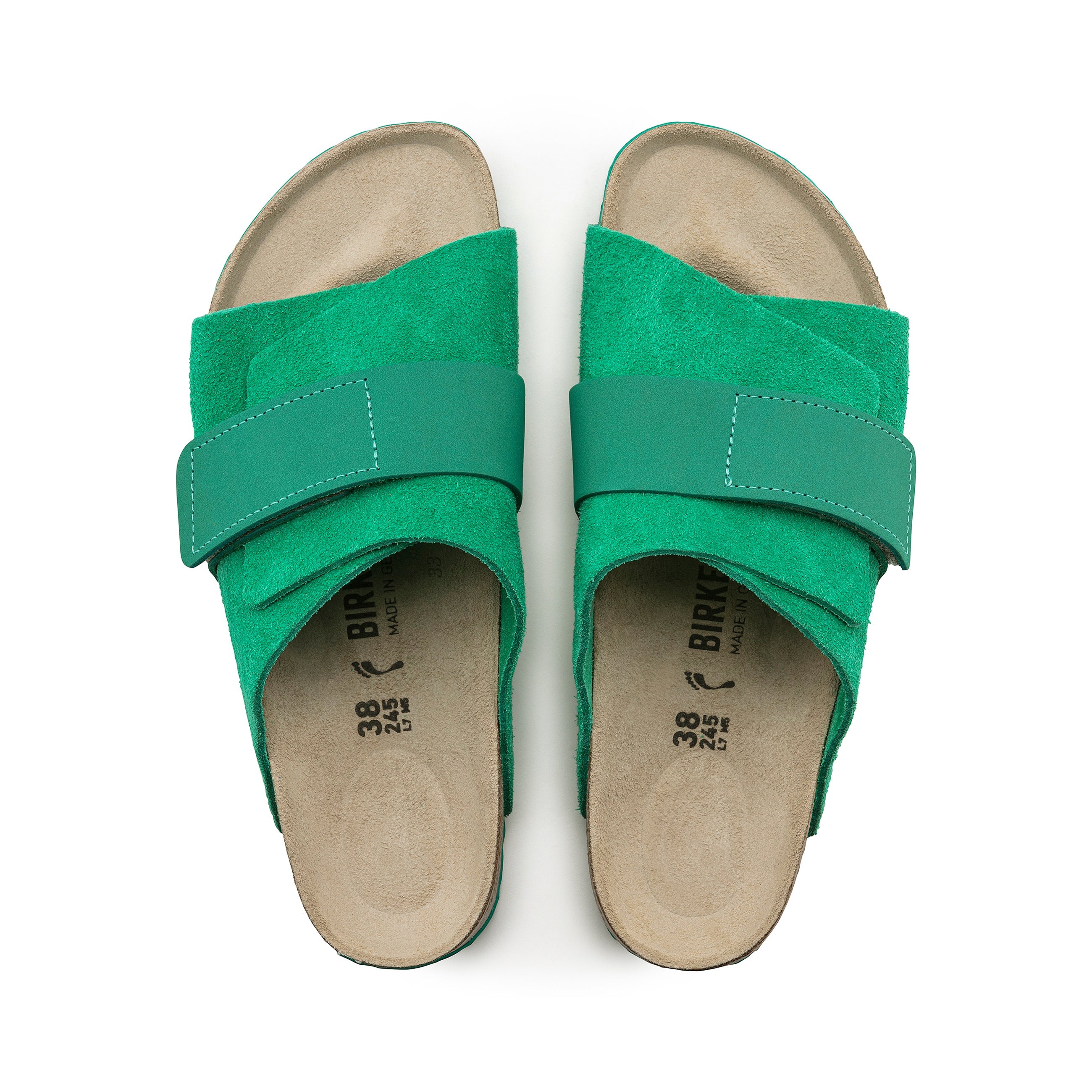 Kyoto Bold Green Suede/Nubuck Leather
