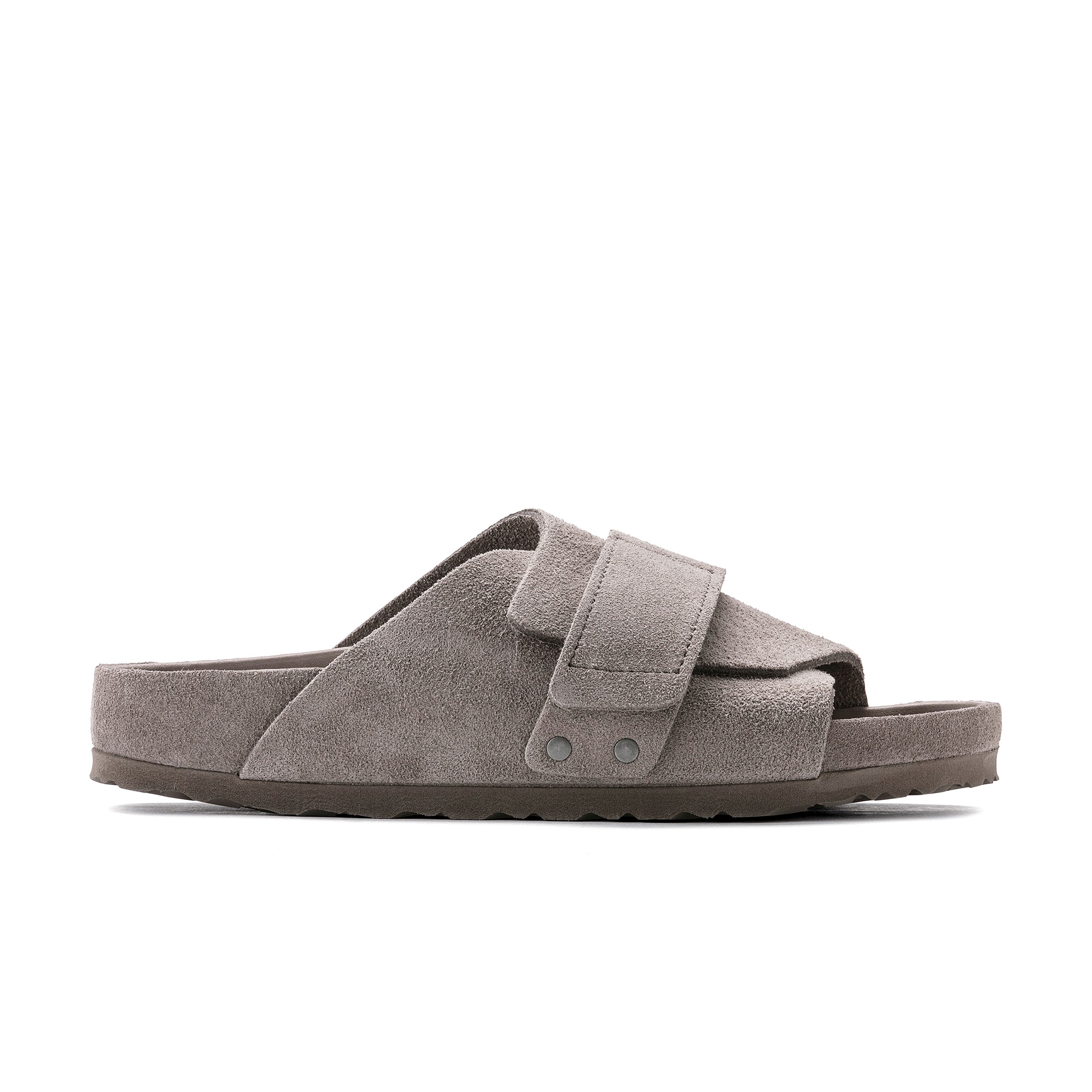 Kyoto Exquisite Grey Taupe Suede Leather