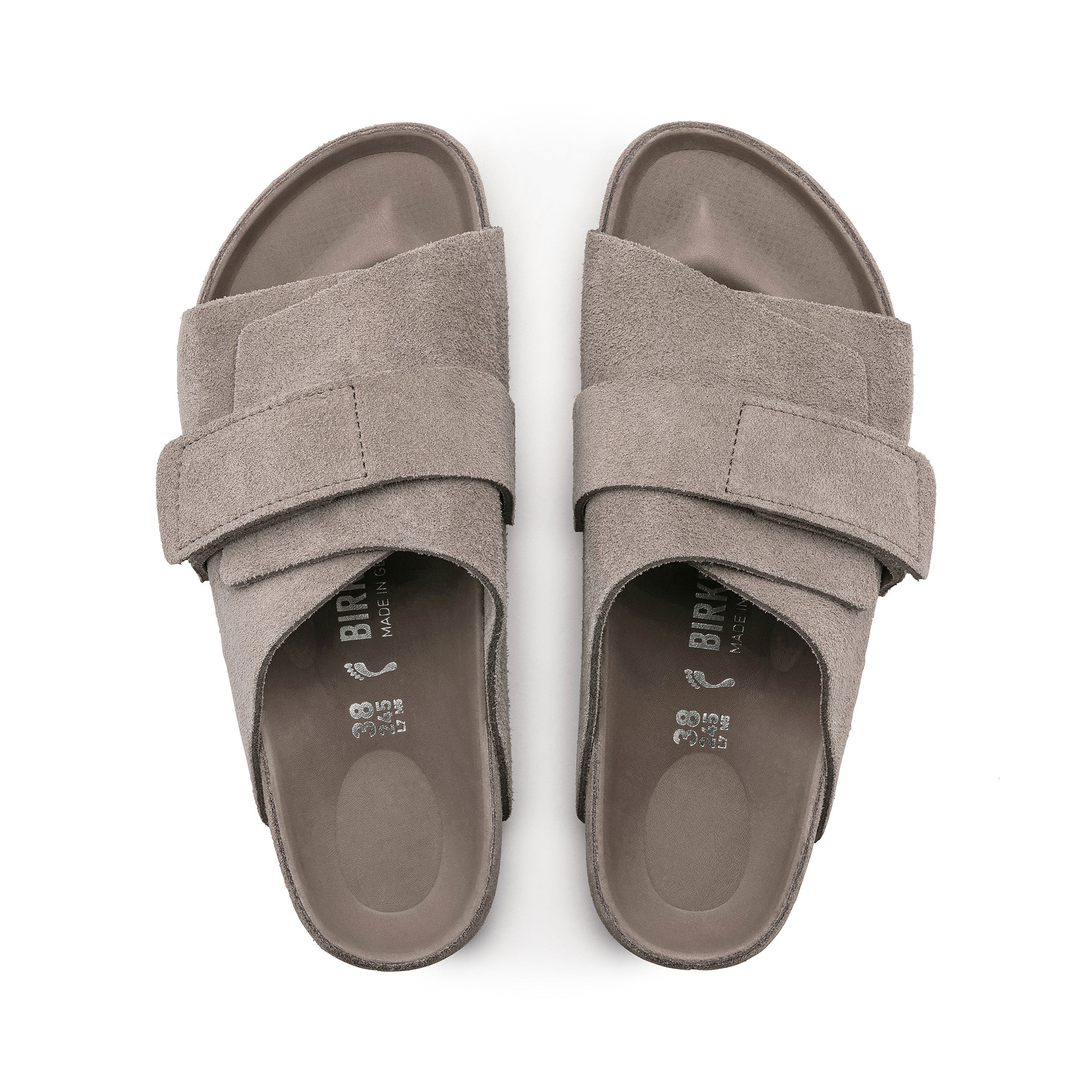 Kyoto Exquisite Grey Taupe Suede Leather