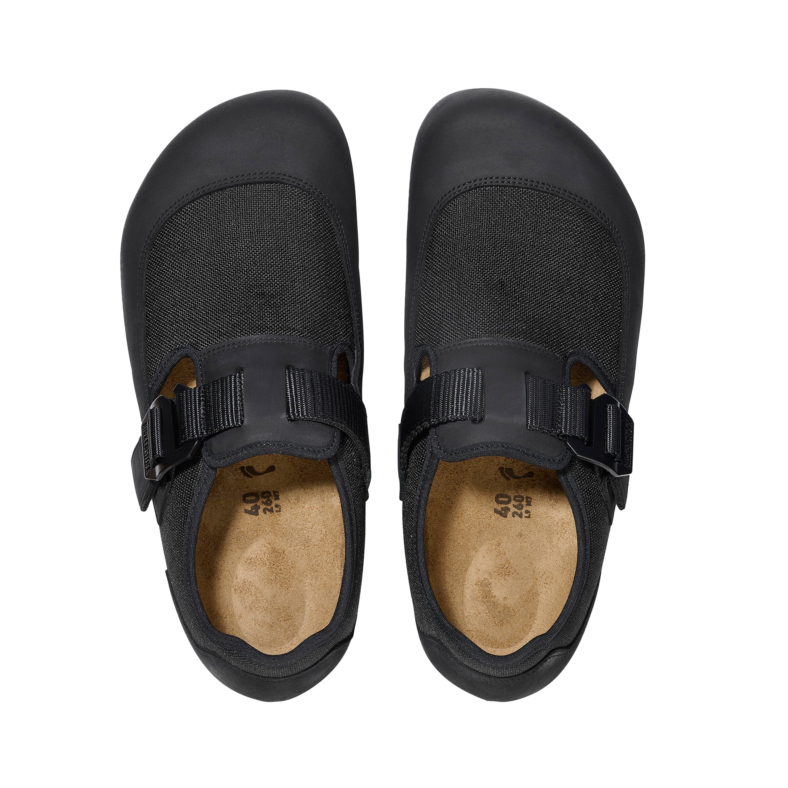 London Nova Black Textile/Nubuck Leather