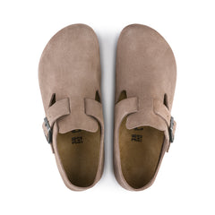 London Taupe Suede Leather