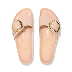 Madrid Big Buckle High Shine New Beige Natural Leather Patent