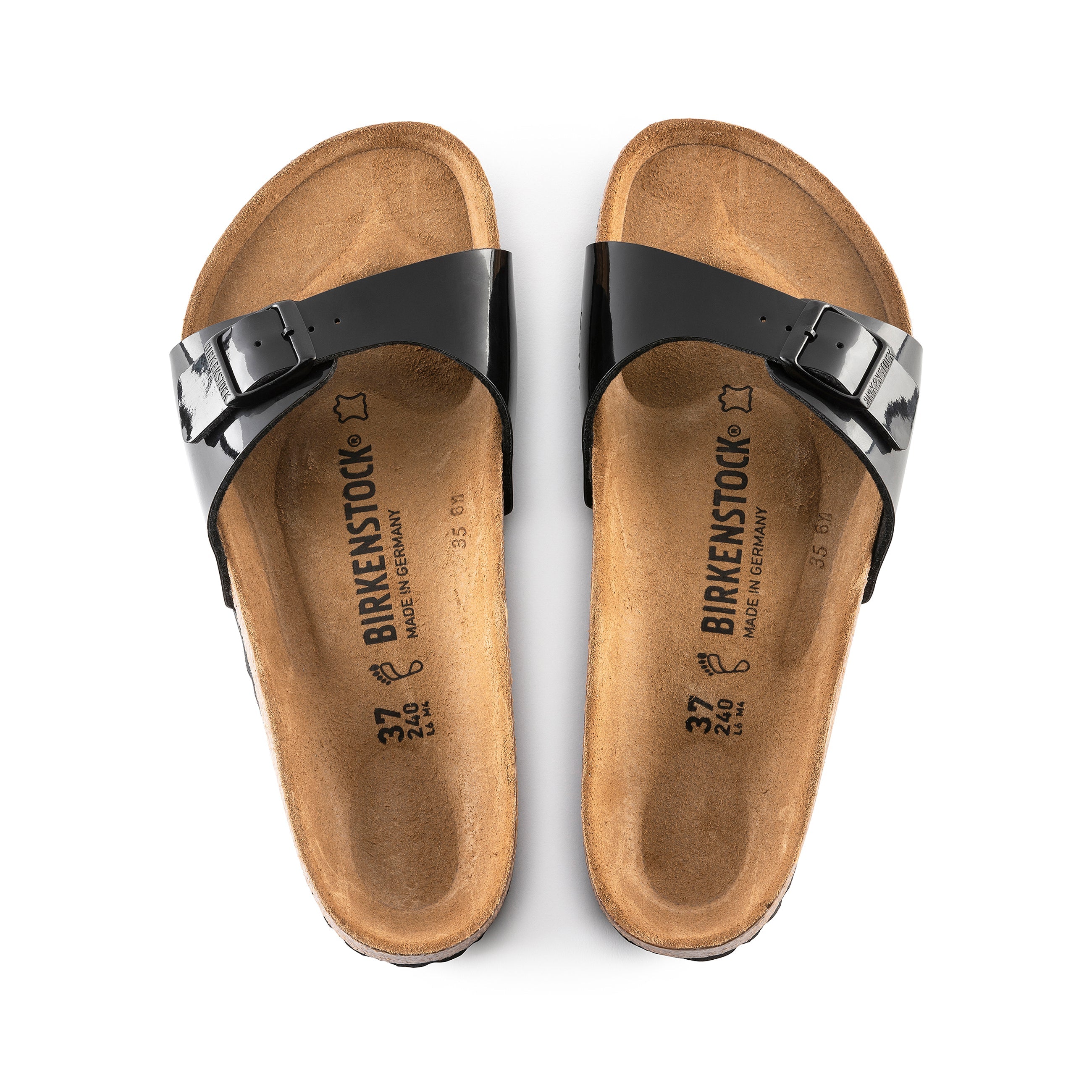 Madrid Black Patent Birko-Flor