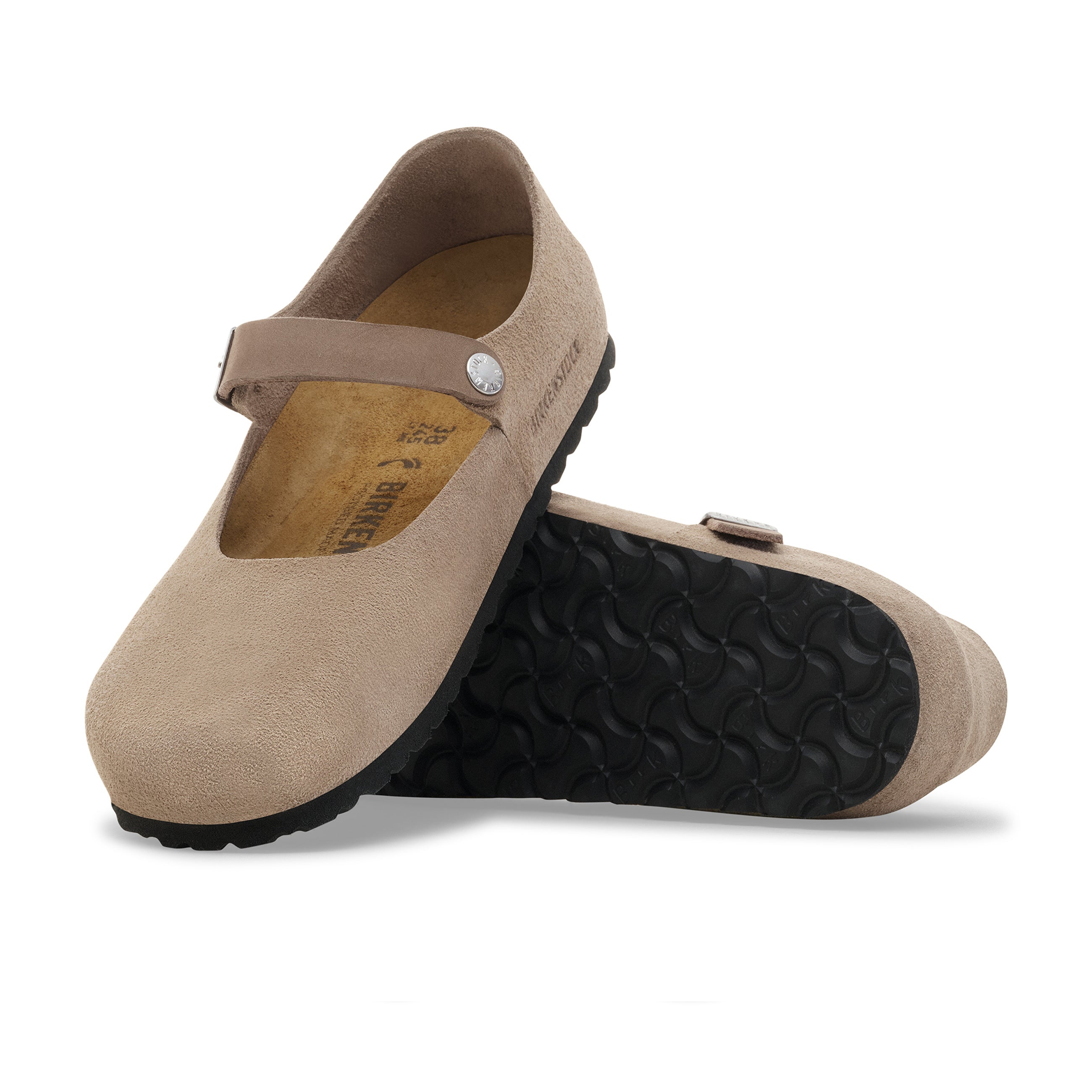 Mantova Taupe Suede Leather