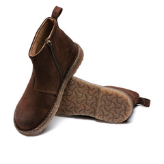 Melrose Espresso Waxy Suede Leather