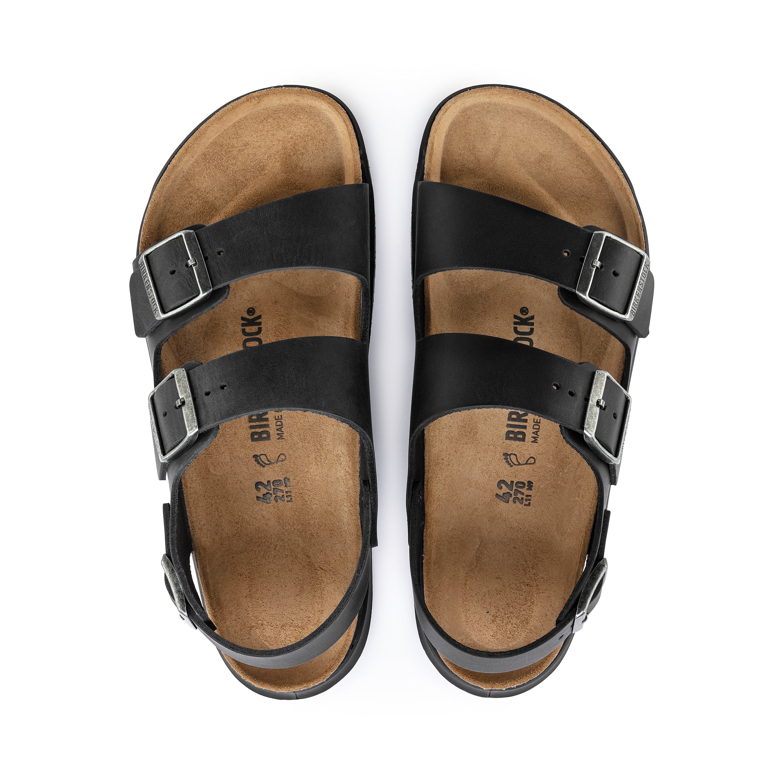 Milano Cross Town Arctic Black Waxy Leather