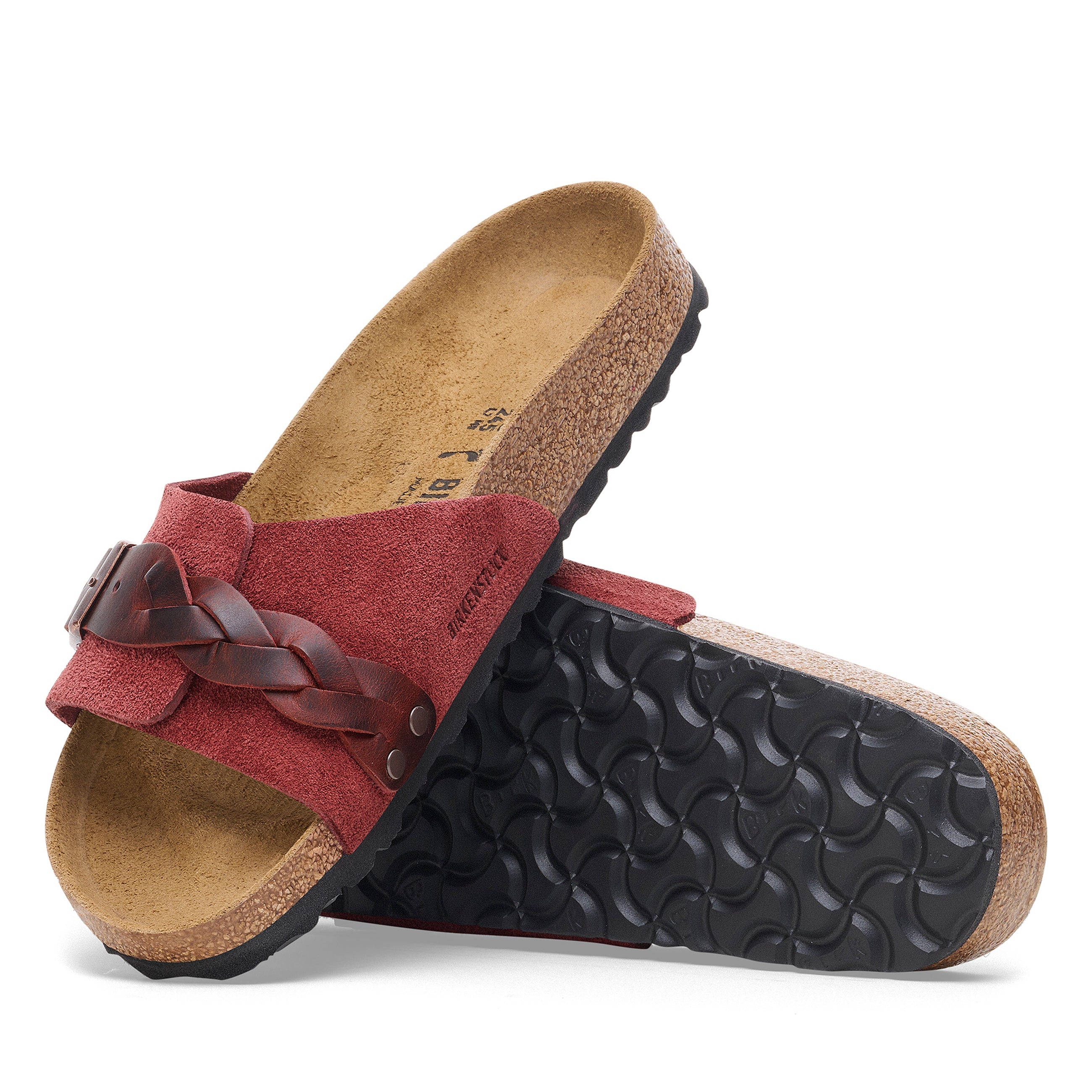 Oita Braided Zinfandel Suede Leather