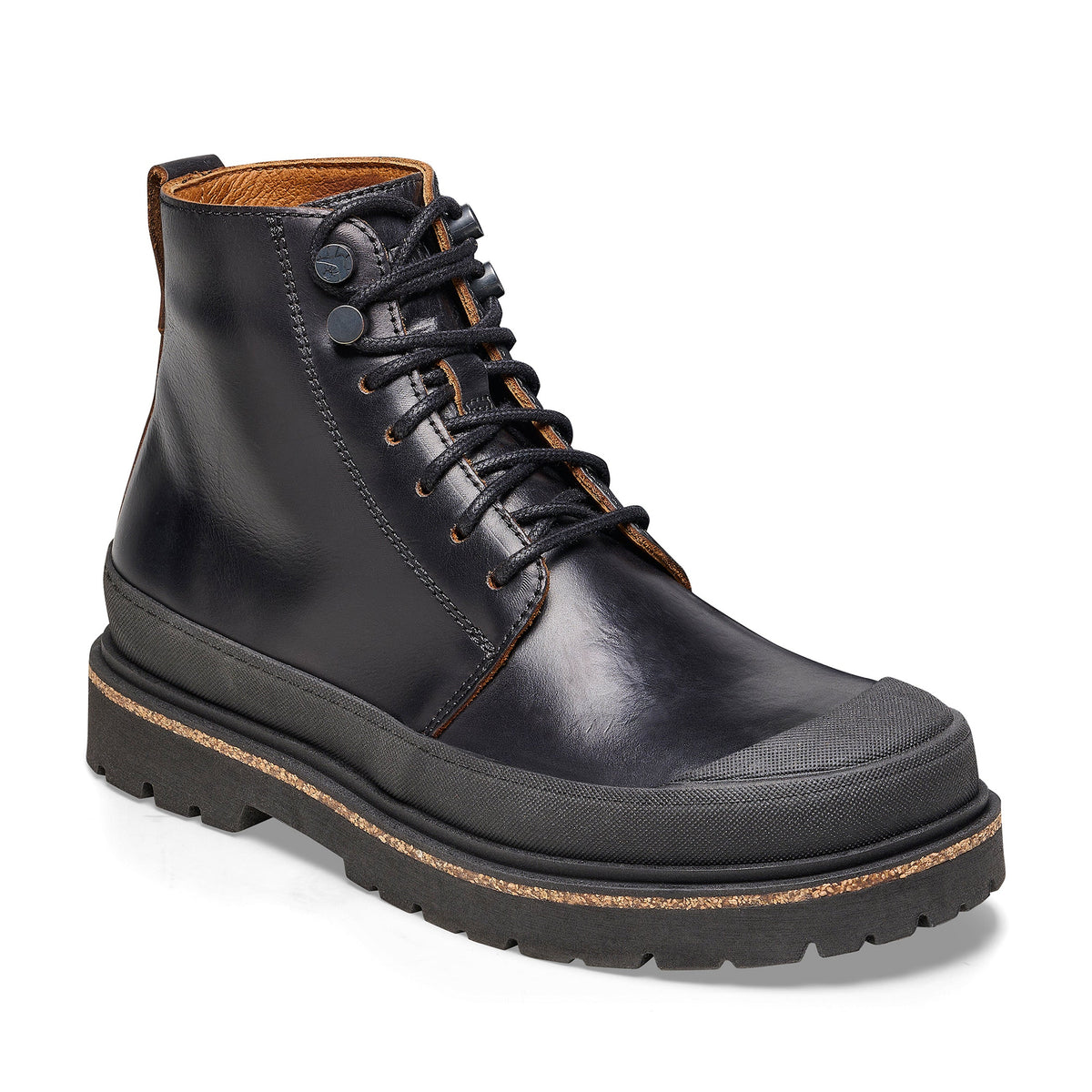 Prescott Womens Black Natural Leather