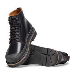 Prescott Womens Black Natural Leather