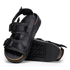 Shinjuku Black Nubuck Leather/Textile