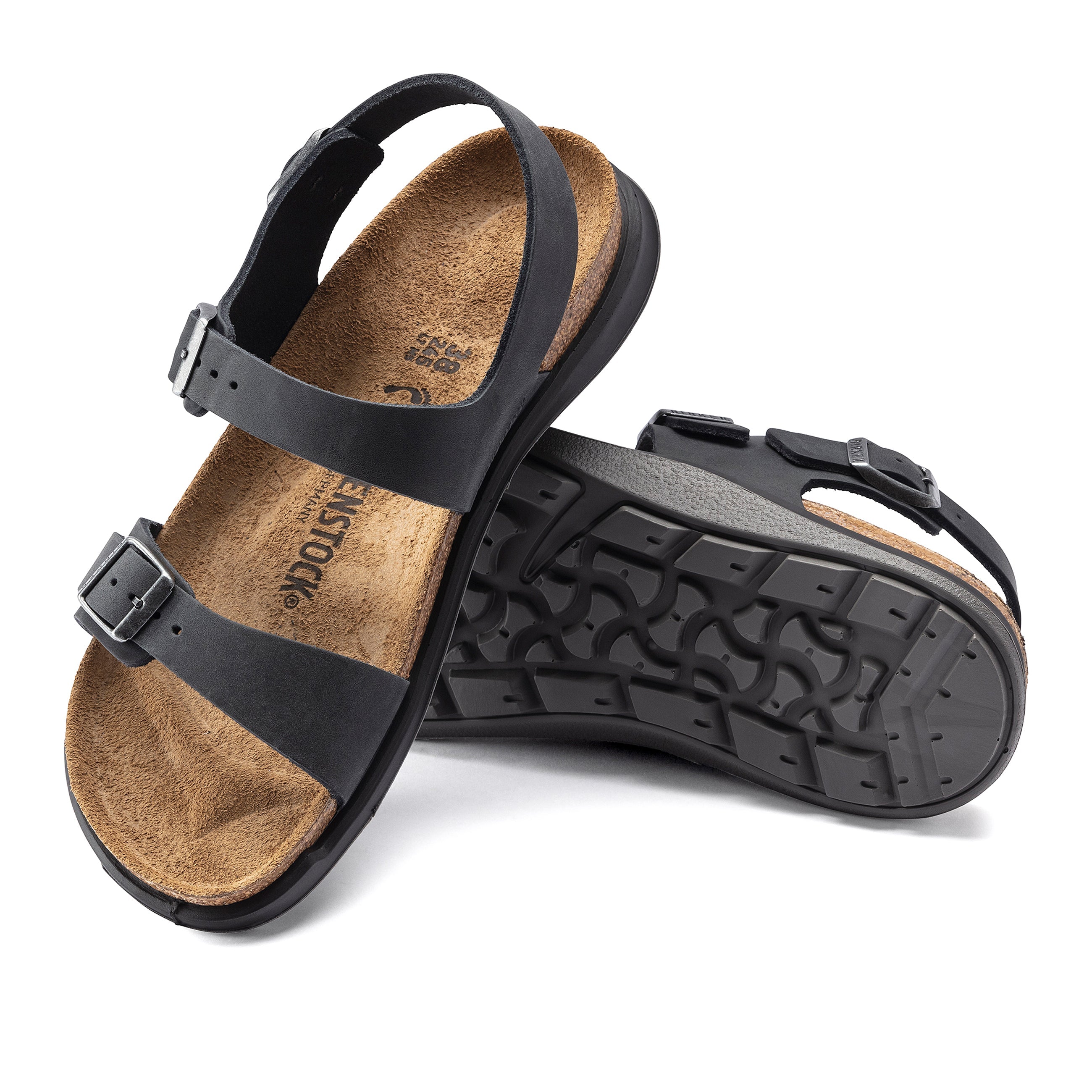 Sonora Cross Town Arctic Black Waxy Leather