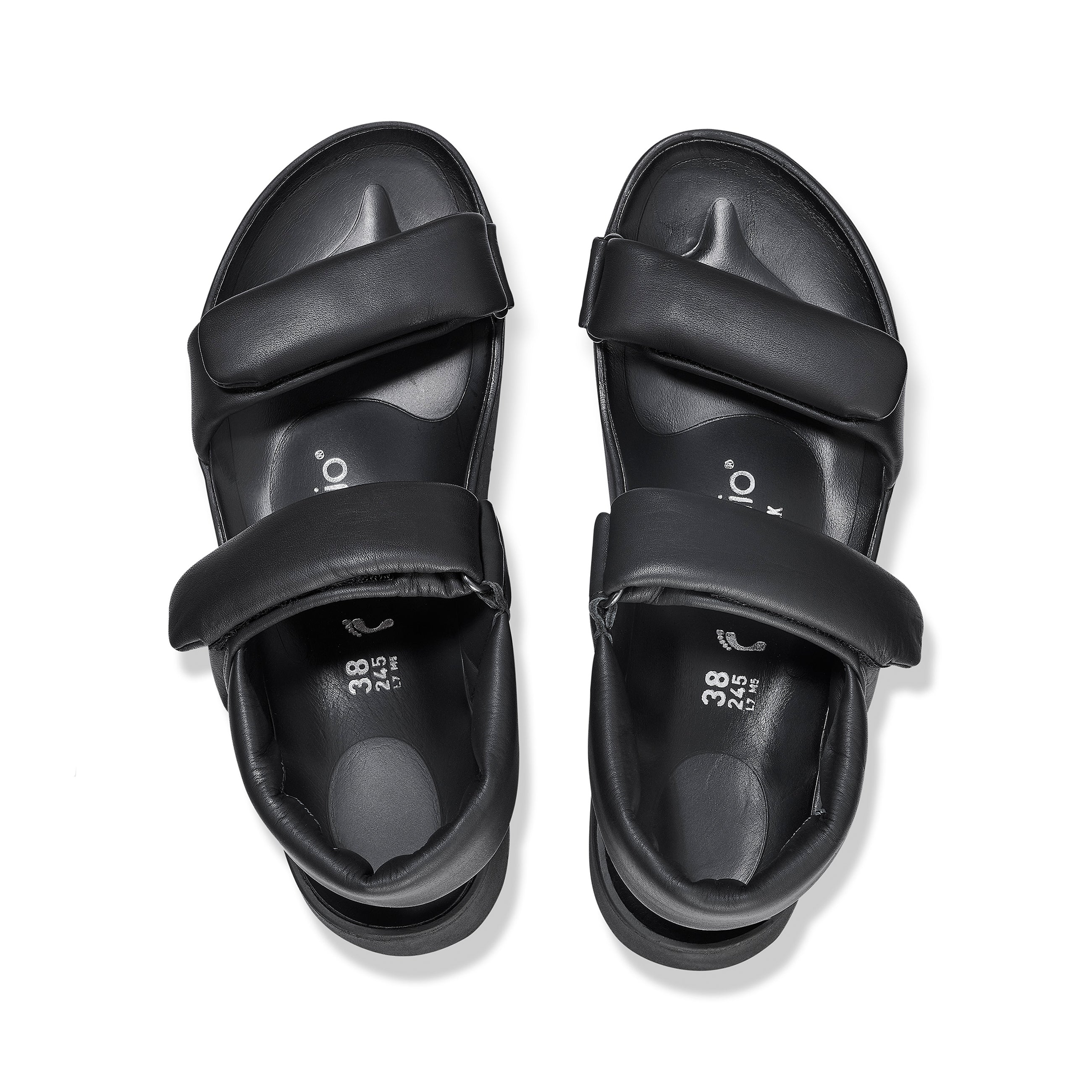 Theda Exquisite Platform Wedge Black Smooth Leather