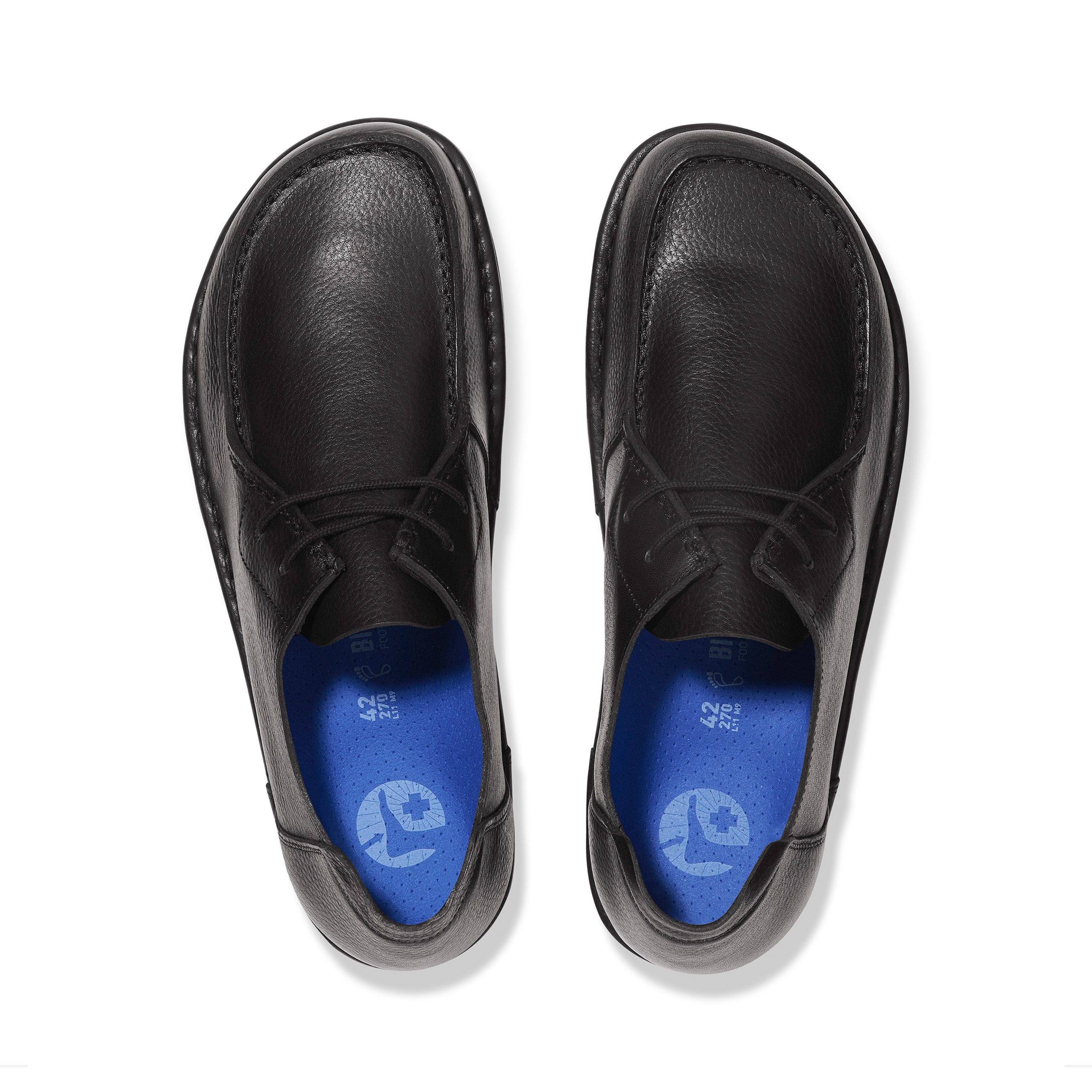 Utti Lace Black Grained Leather