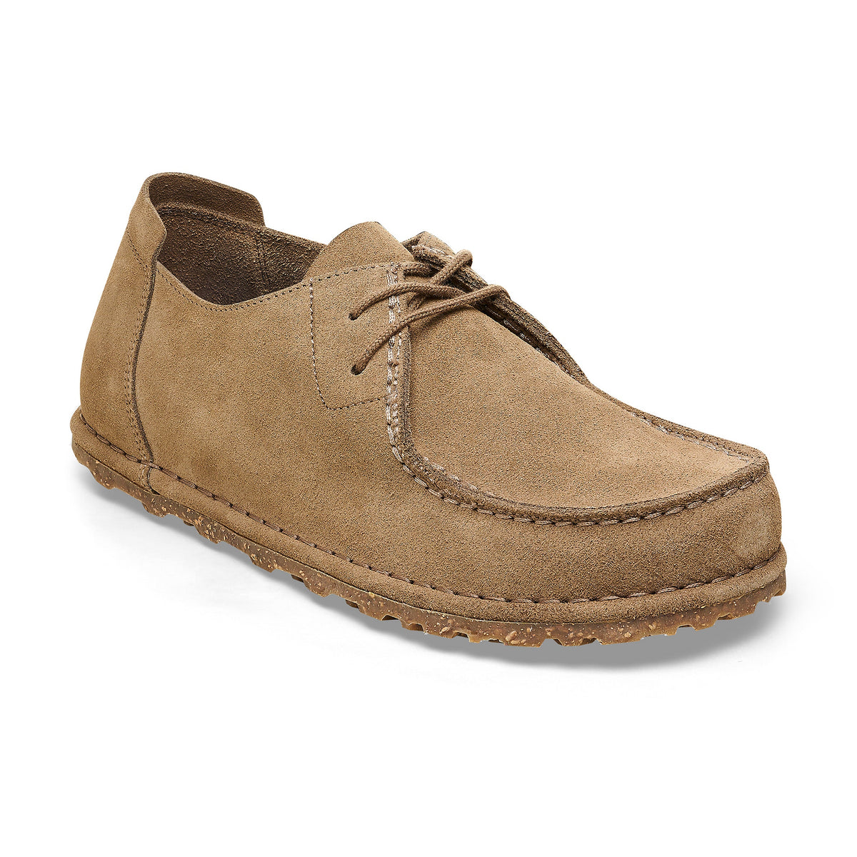 Utti Lace Grey Taupe Suede Leather